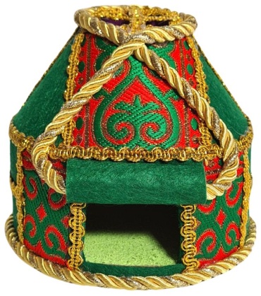 Сувенирные игрушки Юрта 9x10 см