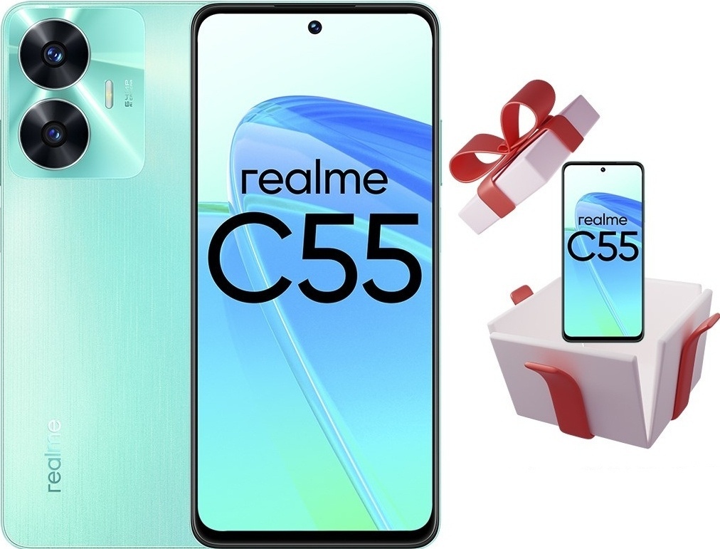 Купить Смартфон Realme C55 8 ГБ/256 ГБ зеленый + подарок в Алматы ...