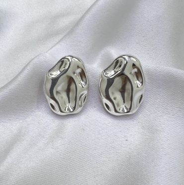 Серьги Stainless Steel нержавеющая сталь, без вставок