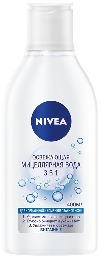 NIVEA Освежающая 3 в 1 мицеллярная вода 400 мл