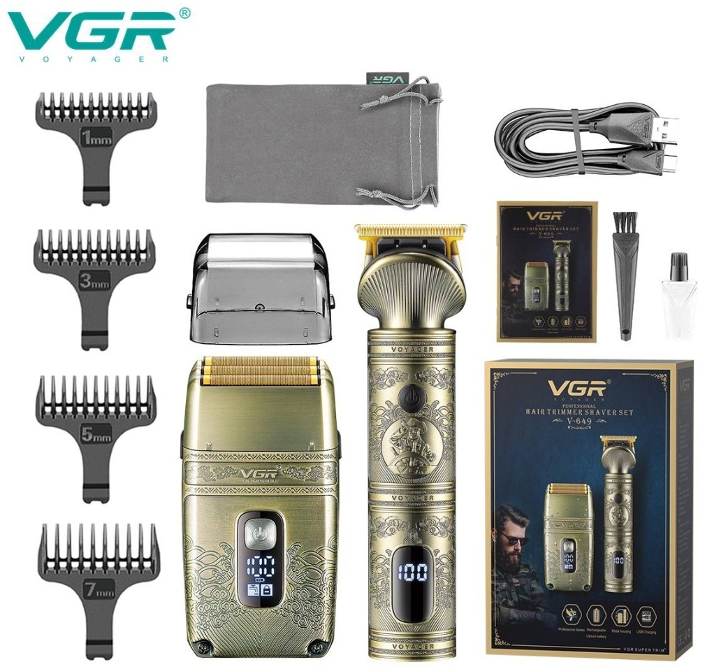 VGR Professional набор для стрижки V-649 медный