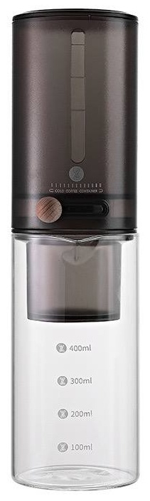 Кофейник Cold Brew 400 мл, жаропрочное стекло, нержавеющая сталь