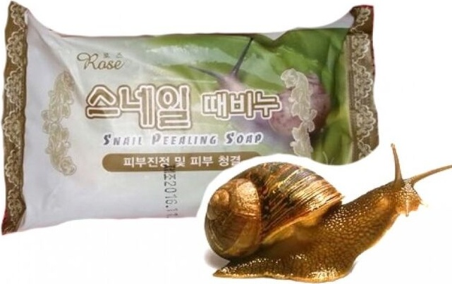 Кусковое мыло туалетное Rose Snail Peealing Soap 150 г