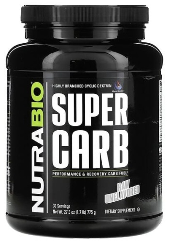 Nutrabio Labs, Super Carb, сырые без добавок, 775 г (1,7 фунта)