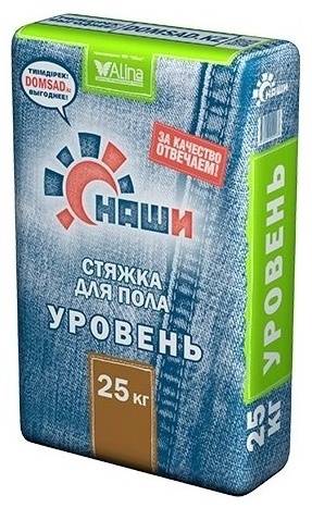 Наши стяжка Уровень, 25 кг