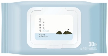 Round Lab 1025 Dokdo Cleansing Tissue салфетки для снятия макияжа влажные 30 шт