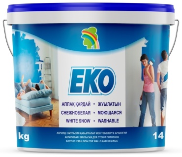 РАДУГА акриловая EKO 14 кг, белый цвет