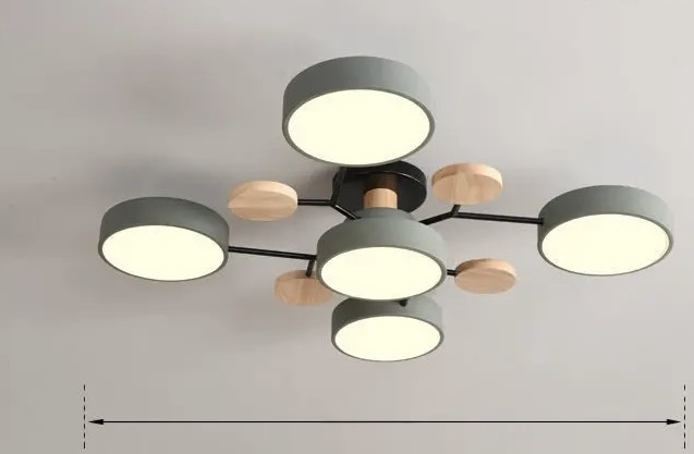 Люстра подвесная LED, кол-во ламп: 5 шт