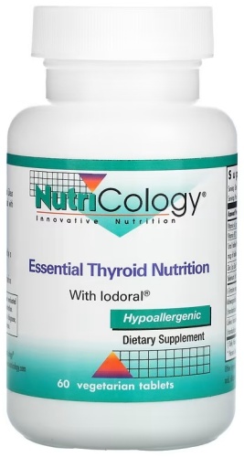 Nutricology БАД Essential Thyroid Nutrition with Iodoral 60 таблеток