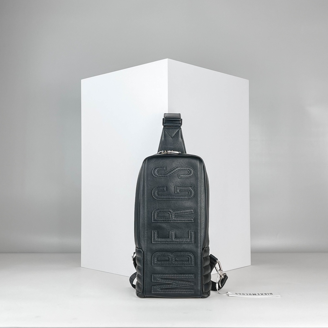 Сумка слинг Bikkembergs экокожа черный