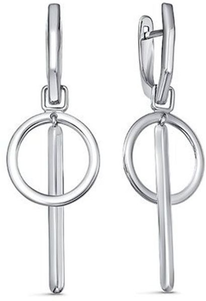 Серьги kari jewelry 09800310 вес 3.96 г серебро, без вставок