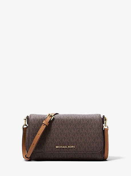 Сумка кросс-боди Michael Kors натуральная кожа коричневый