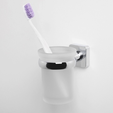 WasserKRAFT стакан Lippe K-6528 2 шт, металл, стекло