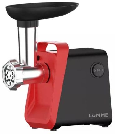 Мясорубка Lumme LU-MG2112B черный, красный