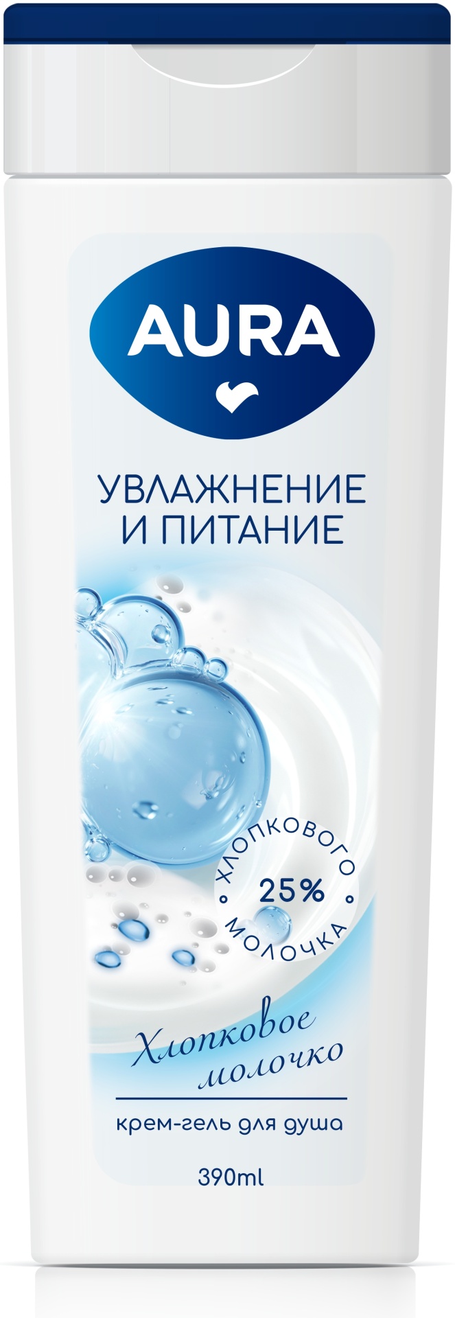 Aura Beauty Хлопковое молочко крем-гель 390 мл