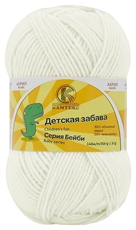 Моток КАМТЕКС Детская забава 002 - Отбелка 140 м 50 г