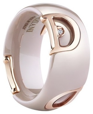Damiani 20082224 размер 16.5 вес 2.4 г золото, бриллиант, керамика