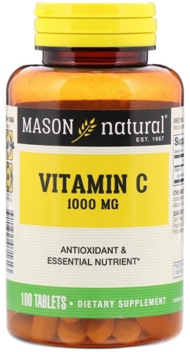 Mason Natural витамин С 1000 мг 100 таблеток