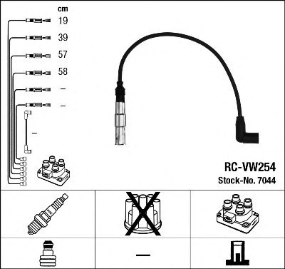 Свечные провода NGK 7044