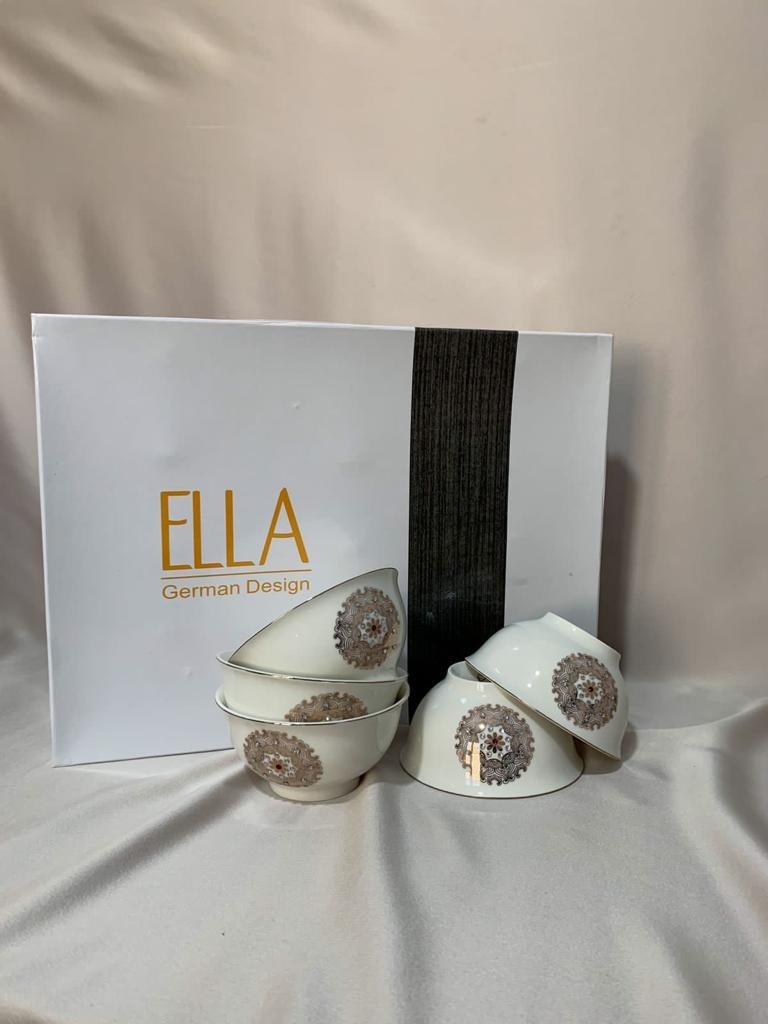ELLA набор пиал KL12 150 мл, фарфор, 12 шт