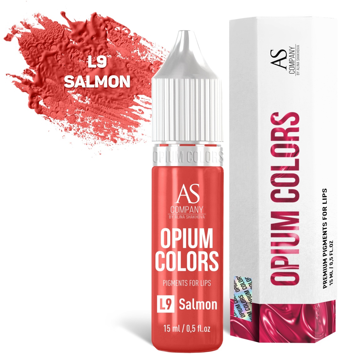 AS COMPANY Opium Colors для губ пигмент L9 Salmon 15 мл