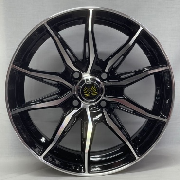 SSM 3818 6.5x15/4x100 D67.1 ET35 4 диска черный, серебристый