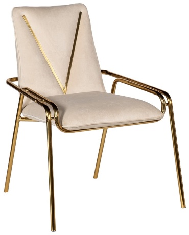 Стул Garda Decor 30C, 85x65x63 см, бежевый