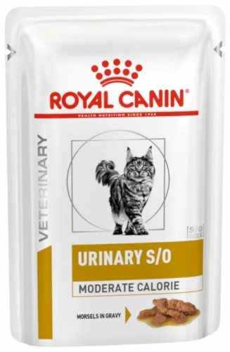 Royal Canin Urinary Moderate Calorie кусочки в соусе мясное ассорти 85 г 12 шт