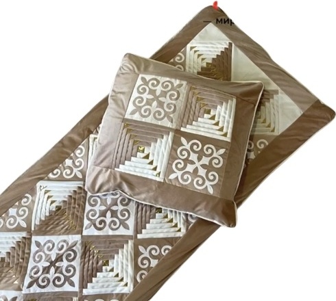 Комплект корпе с подушками 220x80 см, вата, мультиколор