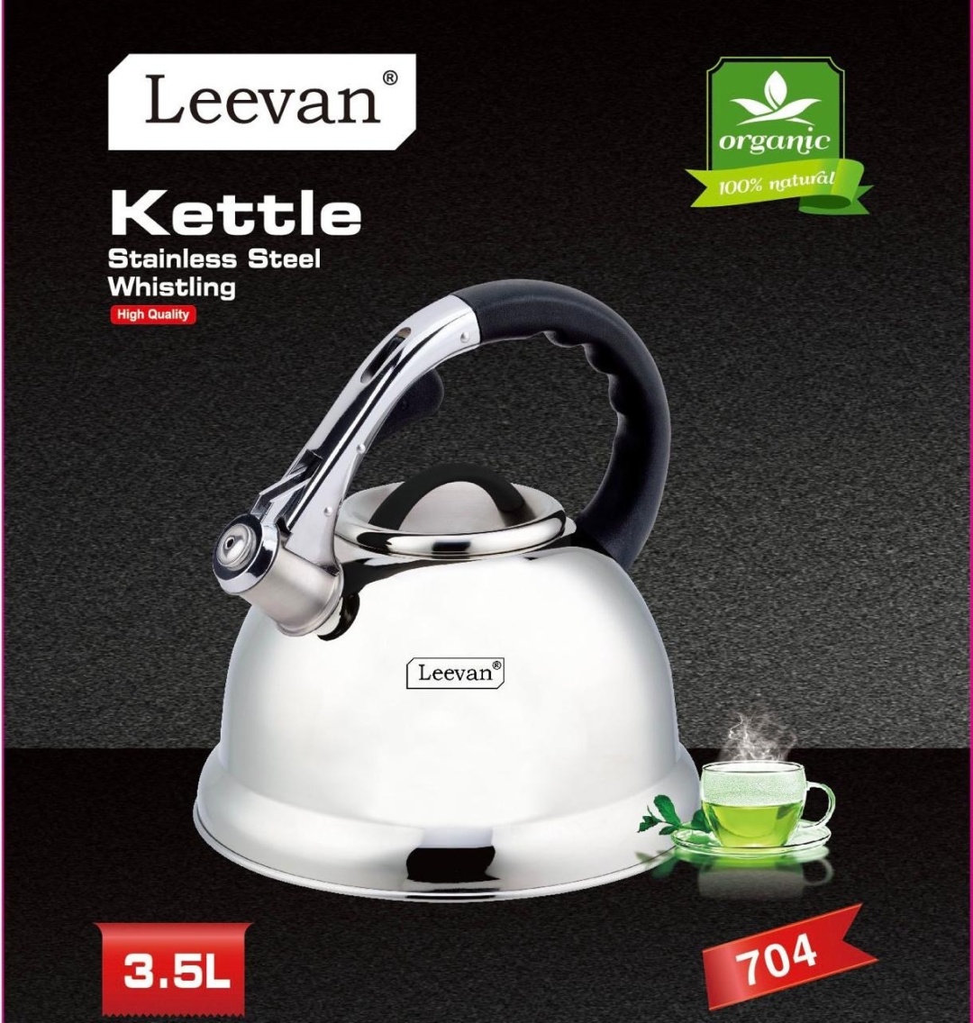 Leevan чайник 704 3.5 л, нержавеющая сталь