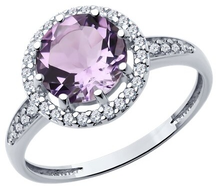 Diamant 94-310-02052-3_17 размер 17 вес 2.36 г серебро, аметист