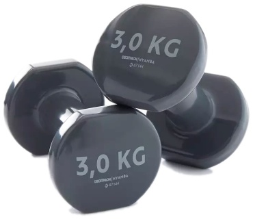 Набор гантелей Decathlon неразборная 6 кг