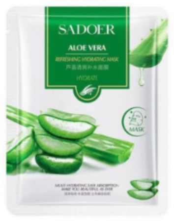 Маска для лица SADOER тканевая Aloe Vera 1 шт
