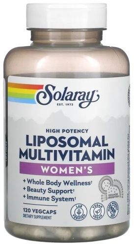 Solaray мультивитамины High Potency Women's Liposomal Multivitamin 120 капсул