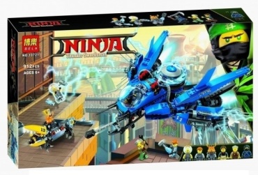 Bela 10721 Ninjago Самолет молния Джея 912 деталей