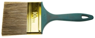Кисть плоская (КП) ЗУБР 100 мм, 1 шт. арт.Лазурь-Мастер КП-14 4-01014-100