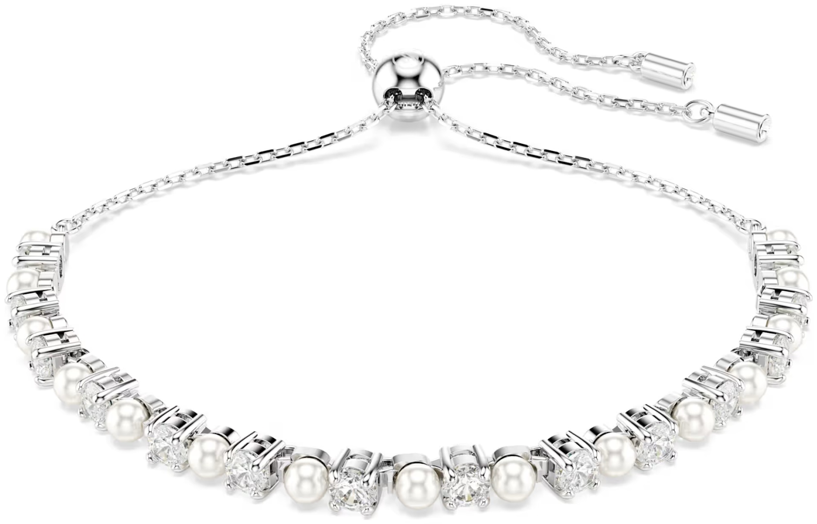 Swarovski длина 24 см ювелирный сплав, жемчуг, кристаллы Swarovski