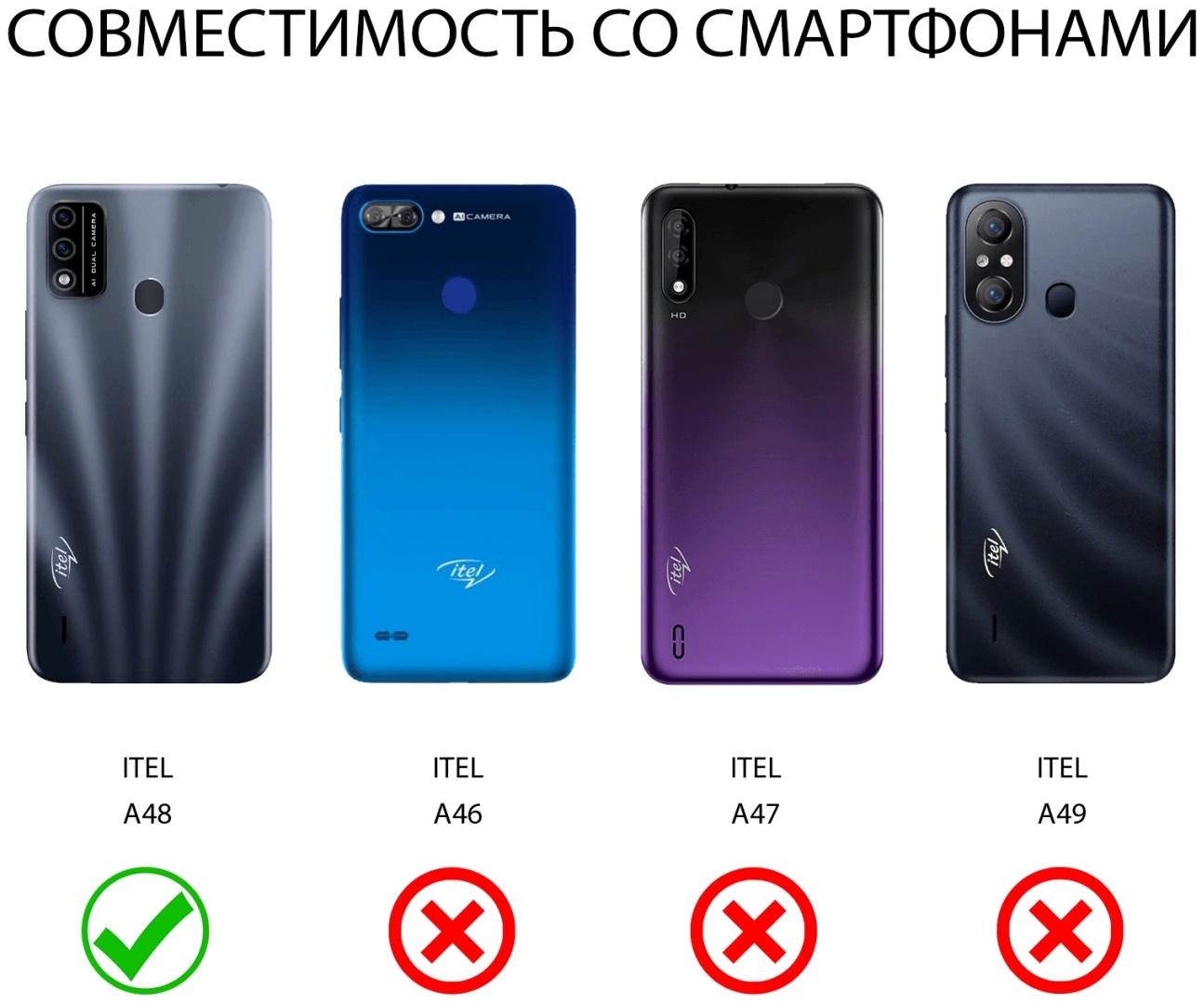 Купить Чехол 100gadgets для Itel A48 белый в Алматы – Магазин на Kaspi.kz