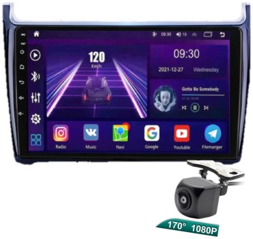 VULCAN TS18 Volkswagen Polo 2008-2020 2Gb+32Gb + камера заднего вида