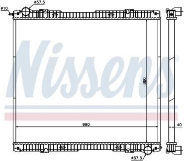 Nissens радиатор основной 640670