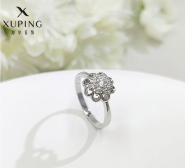 Кольцо Xuping Jewelry размер 17 медицинское золото, фианит