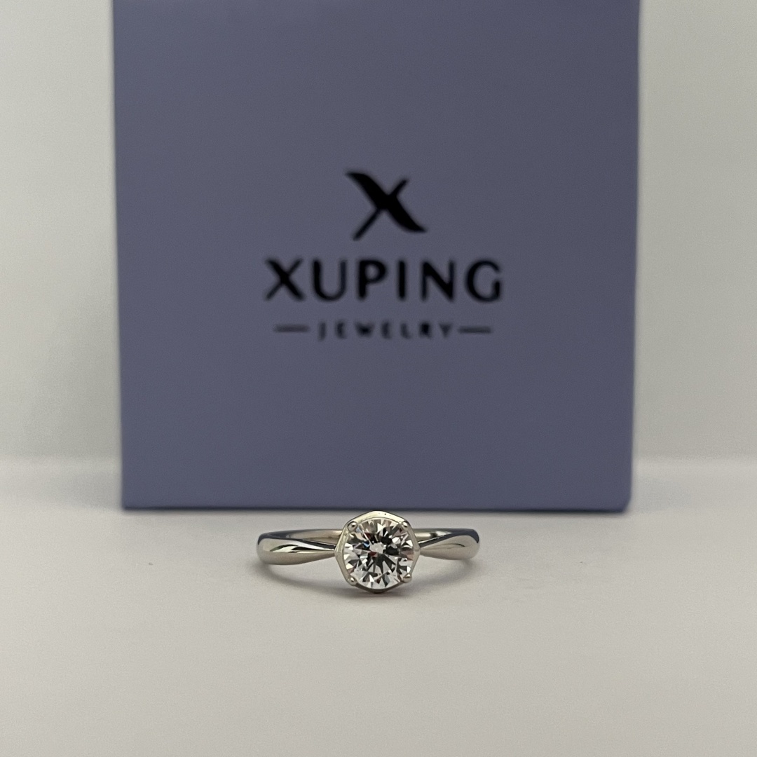 Кольцо Xuping Jewelry размер 19 медицинский сплав, фианит