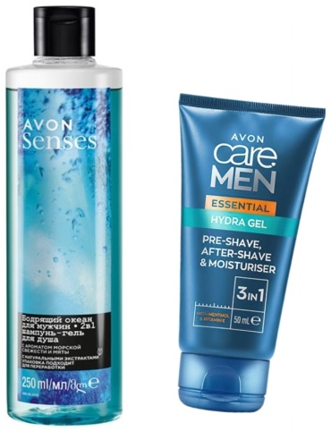Avon Сare Men набор для тела для мужчин