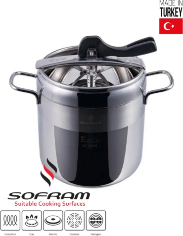 Скороварка 8 л, Sofram 00034 нержавеющая сталь