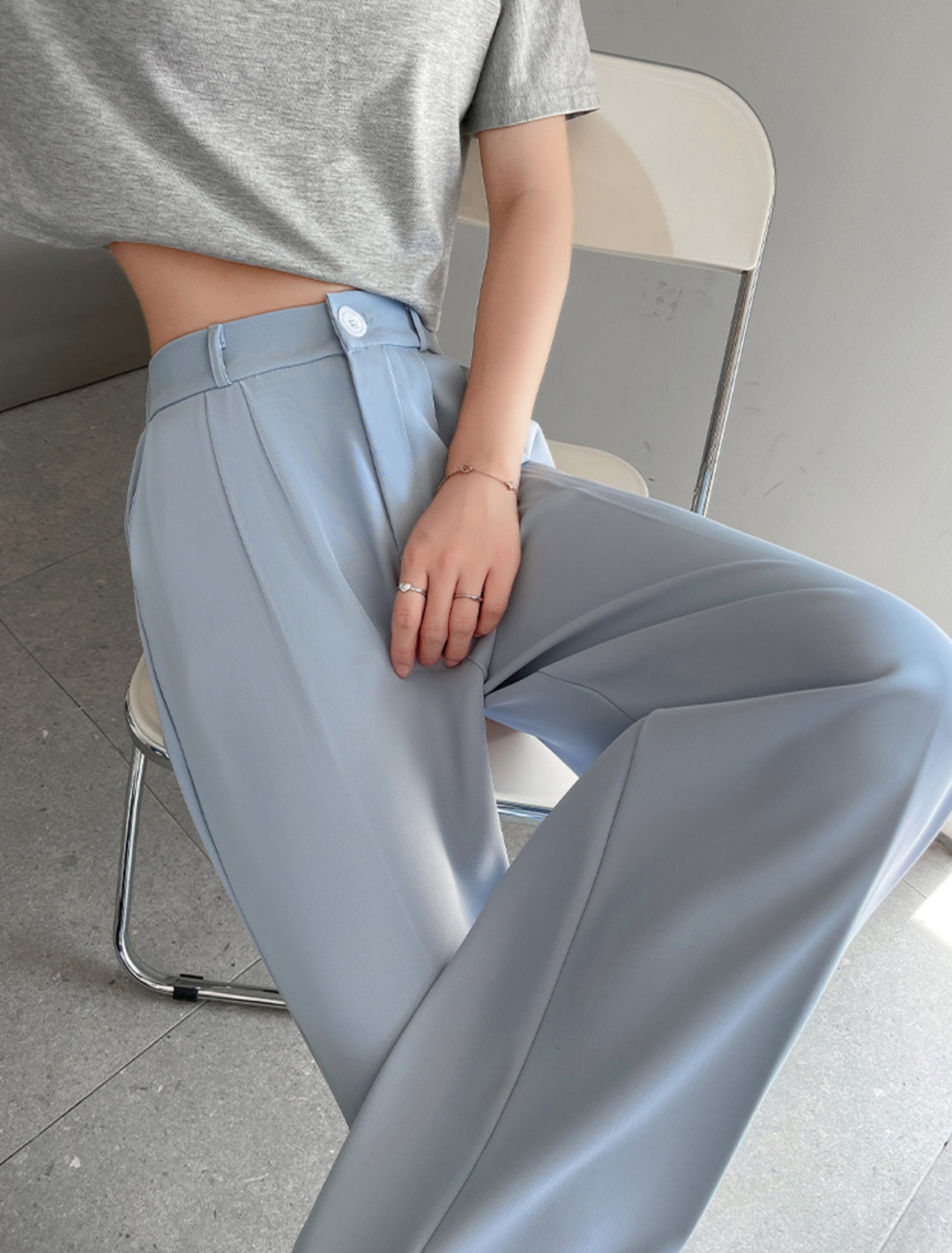 Повседневные брюки FASHION CLASSICS голубой
