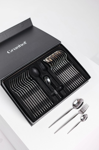 Набор столовых приборов Granhel 36 шт, серебристый Granhel Stainless steel Grateful LIB-863