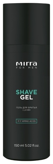 Mirra Shave Gel с черным углем гель для бритья 150 мл