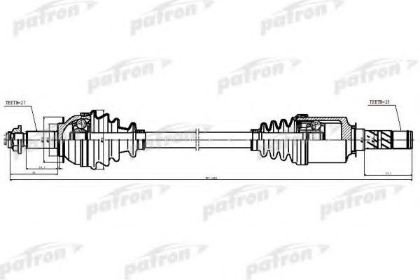 PATRON привод колеса в сборе PDS5531