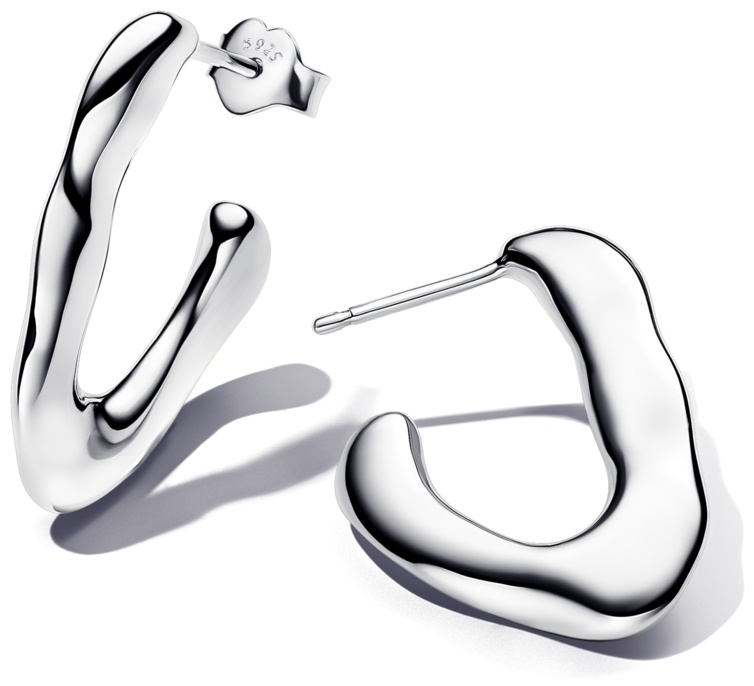 Серьги PANDORA V-образные 293290C00 вес 8.7 г серебро