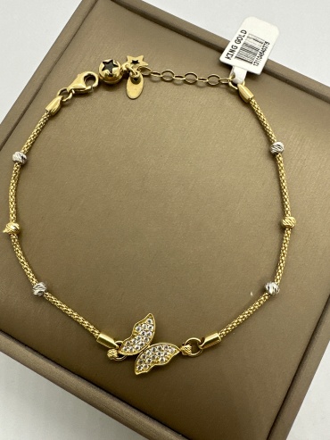 Zoloto.Gold XY0028 длина 21 см, вес 3.75 г золото, плетение перлина